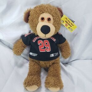 Nascar Kevin Harvick Pit Stop Teddy Bear Plush Stuffed Toy 14 Inch With Tags